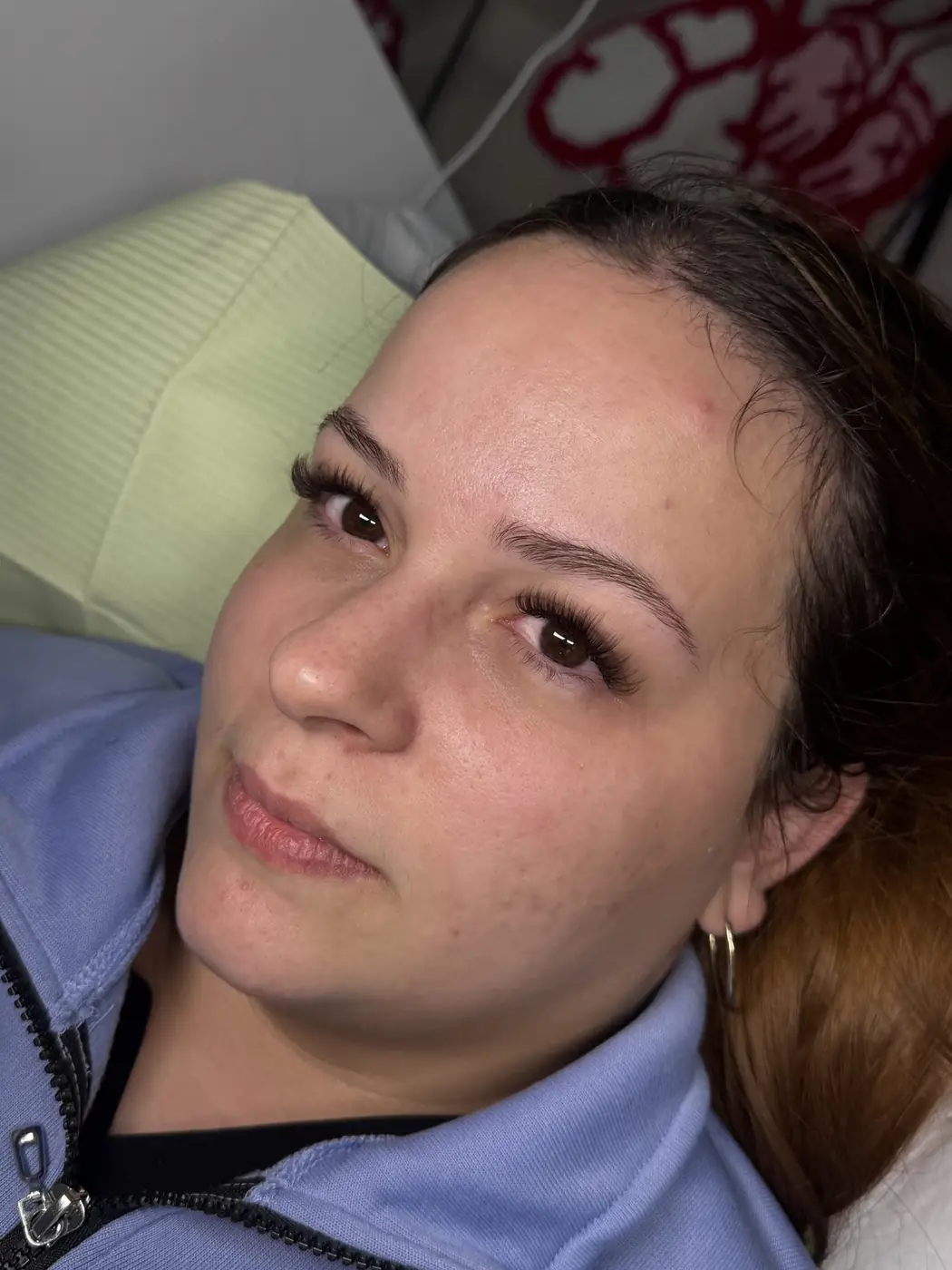 Soft textured lash client result